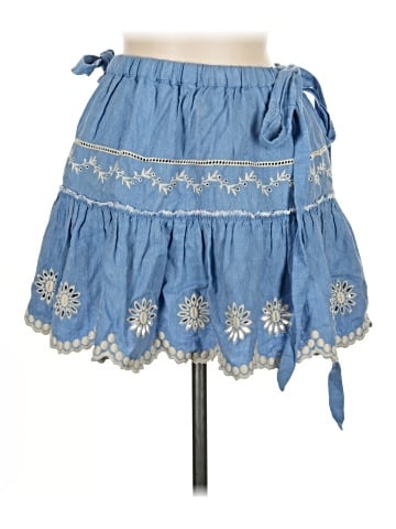 LoveShackFancy Denim Skirt (view 1)