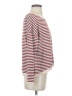 Dokotoo 100% Cotton Stripes Burgundy Pullover Sweater Size S - photo 4