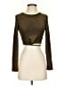 Haute Monde Gold Long Sleeve Top Size S - photo 1