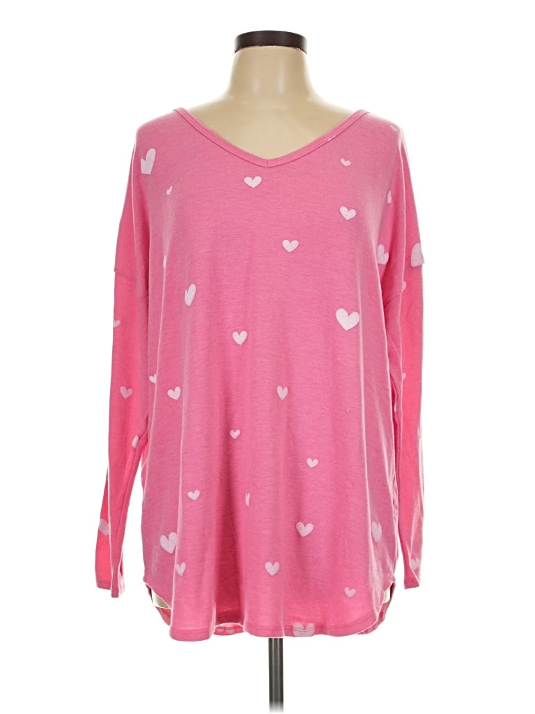 Pre-owned First Love Long Sleeve T-shirt In Pink