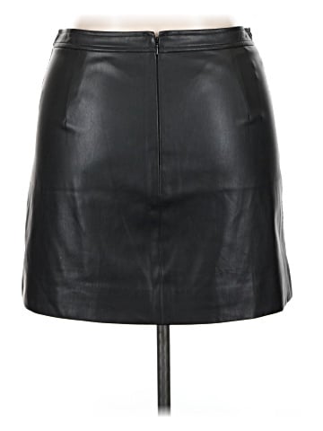 J.Crew Collection Faux Leather Skirt (view 2)