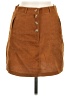 Shein 100% Polyester Solid Brown Casual Skirt Size 6 - photo 1