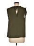 J.Crew 100% Polyester Green Sleeveless Blouse Size M (estimated) - photo 2