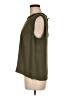 J.Crew 100% Polyester Green Sleeveless Blouse Size M (estimated) - photo 5