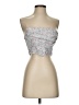 Hello Molly 100% Polyester Gray Sleeveless Blouse Size 2 - photo 1
