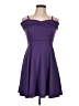 Assorted Brands 100% Polyester Solid Purple Cocktail Dress Size 11 - 12 - photo 1