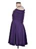 Assorted Brands 100% Polyester Solid Purple Cocktail Dress Size 11 - 12 - photo 5