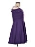 Assorted Brands 100% Polyester Solid Purple Cocktail Dress Size 11 - 12 - photo 4