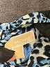 MICHAEL Michael Kors 100% Polyester Animal Print Blue Long Sleeve Blouse Size L - photo 7