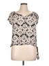 Apt. 9 100% Rayon Ivory Short Sleeve Blouse Size XL - photo 1