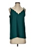 Space 46 100% Polyester Teal Sleeveless Blouse Size S - photo 1