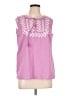 Talbots 100% Polyester Pink Sleeveless Blouse Size L - photo 1