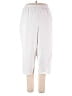 Catherines Solid White Casual Pants Size 3X - photo 1