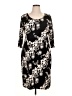 JM Studio Print Black Casual Dress Size XL (estimated) - photo 1