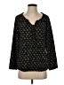 Relativity 100% Polyester Black Long Sleeve Henley Size S - photo 1