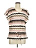 The Limited Tan Short Sleeve Blouse Size M - photo 1