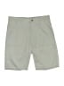 Unbranded 100% Polyester Solid Green Khaki Shorts Size L - photo 1