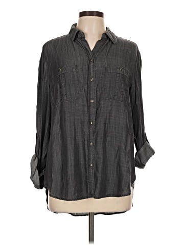 Jane and Delancey 3/4 Sleeve Button-Down Shirt (view 1)