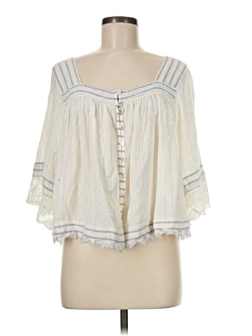 Free People 3/4 Sleeve Blouse (view 1)