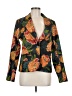 Natori 100% Cotton Floral Orange Blue Blazer Size 8 - photo 1