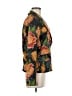 Natori 100% Cotton Floral Orange Blue Blazer Size 8 - photo 4