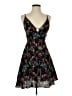 Fab'rik 100% Rayon Floral Black Cocktail Dress Size S - photo 1