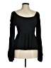 Shein 100% Polyester Black Long Sleeve Top Size 6 - photo 1