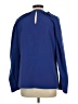 Express 100% Polyester Blue Long Sleeve Blouse Size L - photo 2