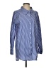 American Threads Stripes Blue Long Sleeve Button-Down Shirt Size S - photo 1