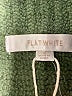 Flat White Solid Green Wool Skirt Size S - photo 4