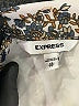 Express Paisley Ivory Short Sleeve Blouse Size XS - photo 7
