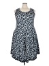 Meri Skye Animal Print Blue Casual Dress Size 3X - photo 1