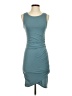 Leith Solid Teal Casual Dress Size XS - photo 1