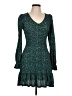 River Island Polka Dots Teal Cocktail Dress Size 10 Petite - photo 1