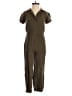 Love, Fire 100% Rayon Solid Brown Jumpsuit Size S - photo 1