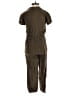 Love, Fire 100% Rayon Solid Brown Jumpsuit Size S - photo 2