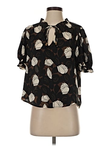 Rose + Olive Short Sleeve Blouse (view 1)