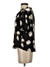 Rose + Olive 100% Polyester Black Short Sleeve Blouse Size S - photo 5