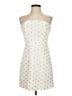 Aqua 100% Polyester Stars Ivory Cocktail Dress Size S - photo 1