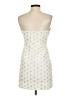 Aqua 100% Polyester Stars Ivory Cocktail Dress Size S - photo 2