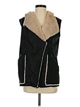 Trafaluc by Zara Faux Fur Vest (view 1)