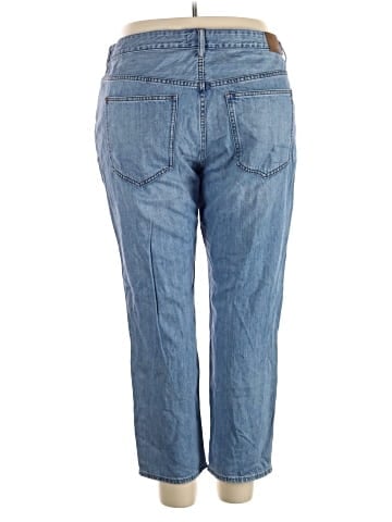Madewell The Plus Slouchy Boyjean in Rubyvale Wash (view 2)