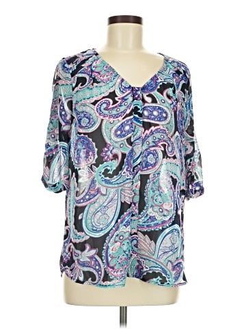 Skies Are Blue 3/4 Sleeve Blouse (view 1)