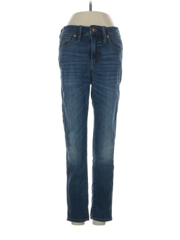 Madewell Petite 10" High-Rise Skinny Jeans in Danny Wash: TENCEL&trade; Denim Edition (view 1)