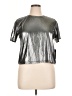 Tail Metallic Silver Short Sleeve Top Size XL - photo 1