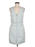 Walter Baker Checkered-gingham Blue Casual Dress Size 6 - photo 1