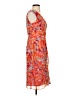 Andre Oliver 100% Polyester Floral Orange Cocktail Dress Size 4 - photo 4