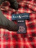 Ralph Lauren Plaid Burgundy Long Sleeve Button-Down Shirt Size 10 - 12 - photo 3