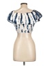 Surf Gypsy Blue Short Sleeve Top Size M - photo 2