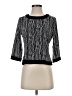 Vince Camuto Black 3/4 Sleeve Top Size S - photo 1